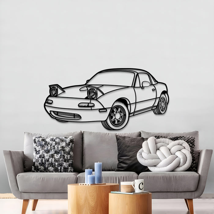 Mazda 1991 Miata MX-5 MT1169 PERSPECTIVE Silhouette Metal Wall Art