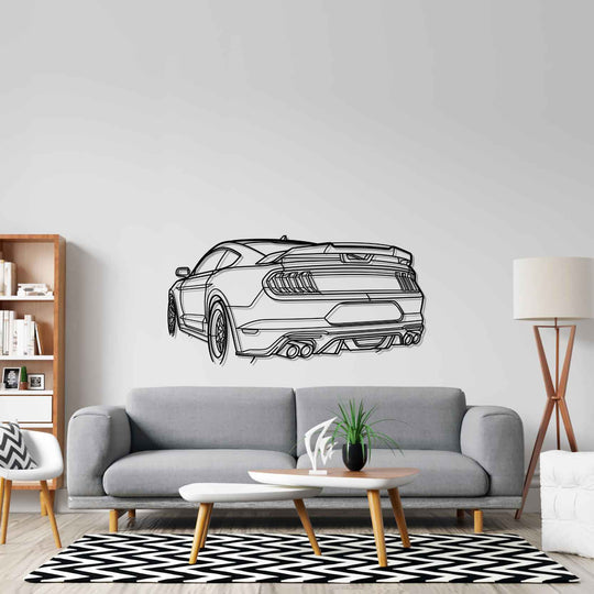 Ford Mustang GT 2020 PERSPECTIVE Silhouette Metal Wall Art