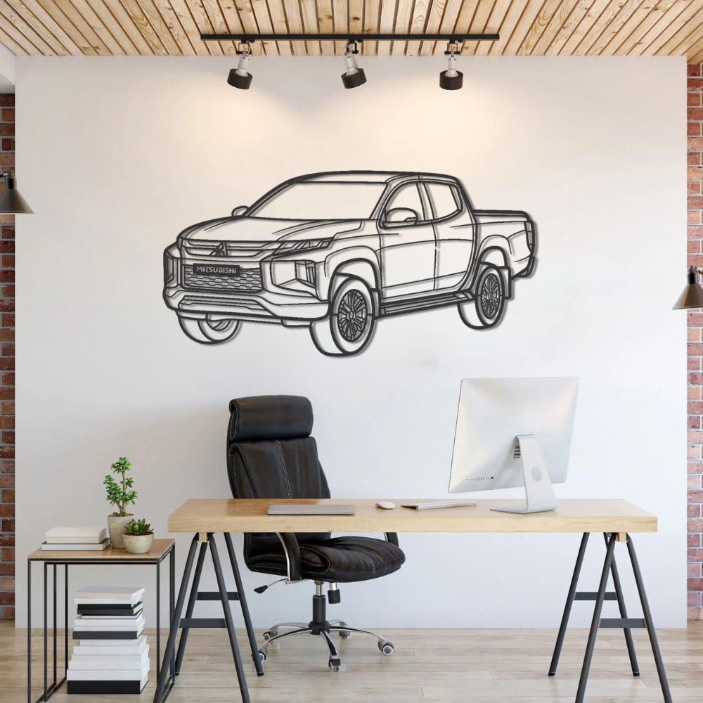 Mitsubishi Sportero 2023 PERSPECTIVE Metal Car Silhouette Wall Art