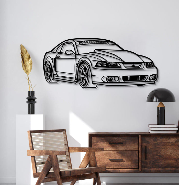Ford Mustang GT PERSPECTIVE Silhouette Metal Wall Art