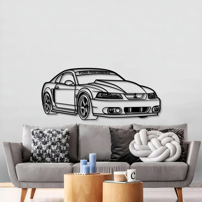 Ford Mustang GT PERSPECTIVE Silhouette Metal Wall Art