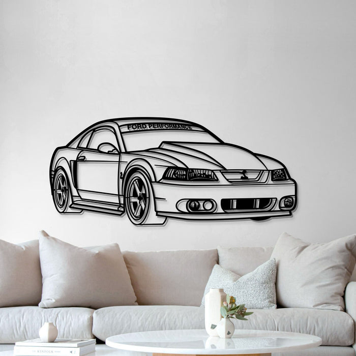 Ford Mustang GT PERSPECTIVE Silhouette Metal Wall Art