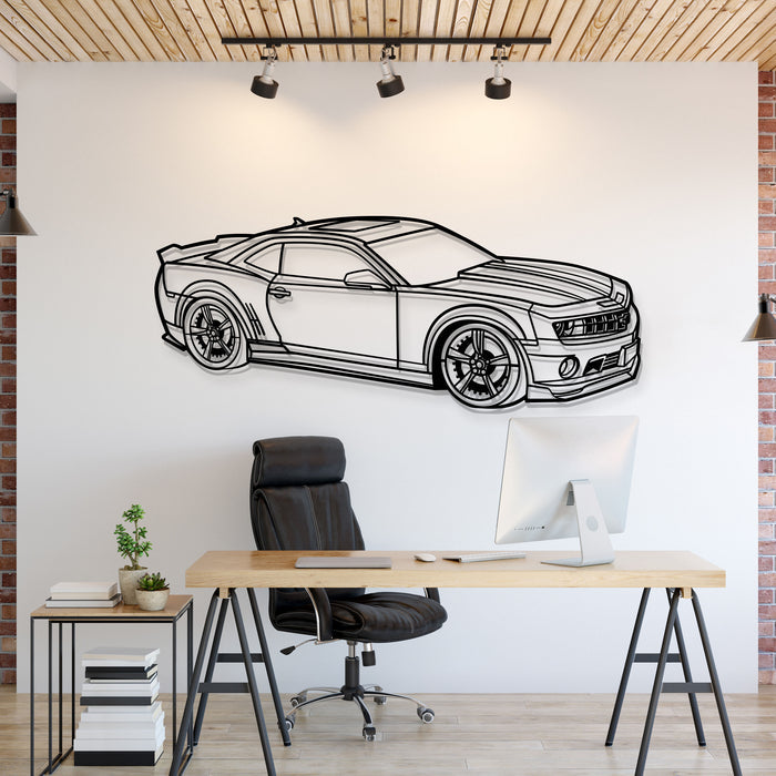 Chevrolet Camaro SS PERSPECTIVE Silhouette Metal Wall Art