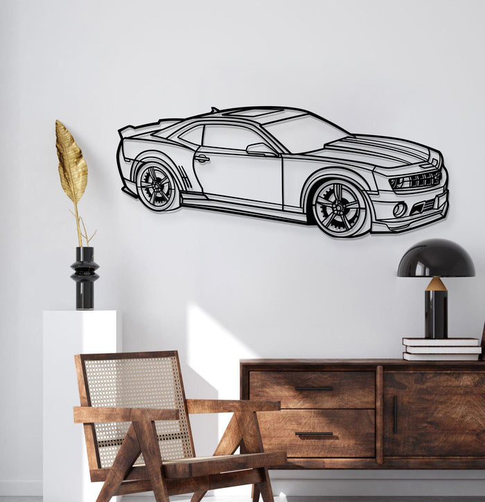 Chevrolet Camaro SS PERSPECTIVE Silhouette Metal Wall Art