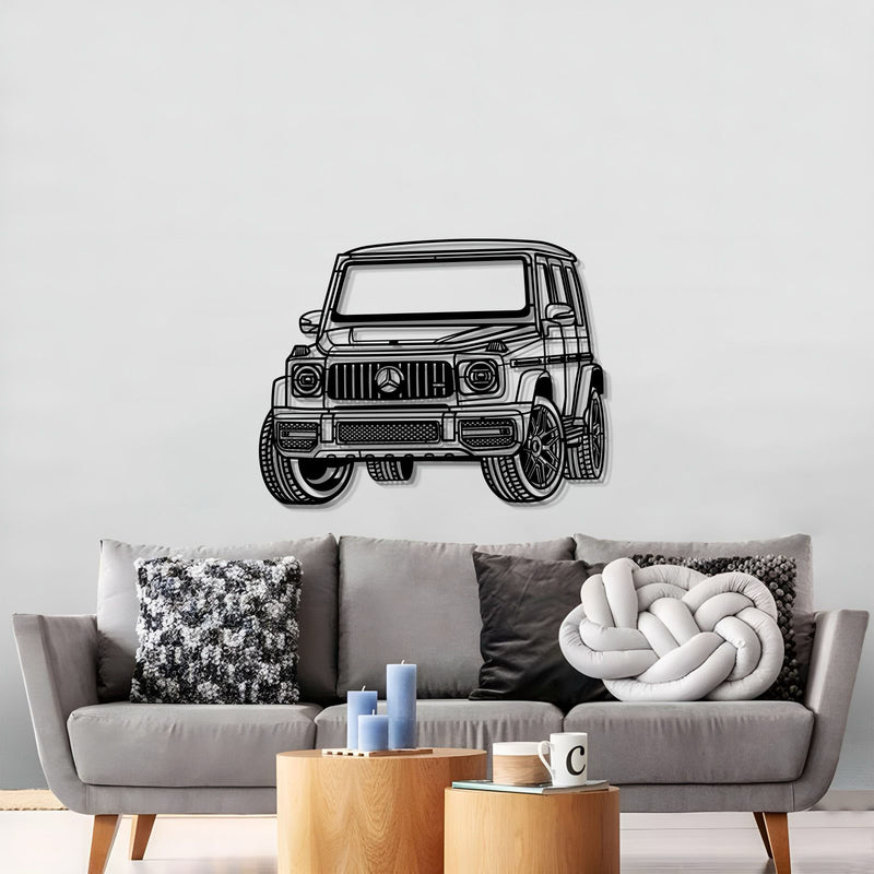 Mercedes G Class G63 PERSPECTIVE Metal Car Silhouette Wall Art