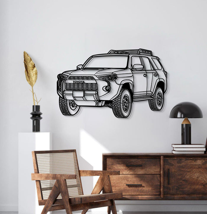 Toyota 4Runner TRD Pro PERSPECTIVE Metal Car Silhouette Wall Art