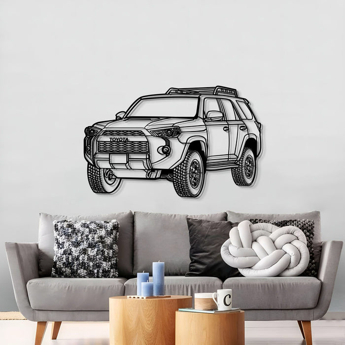 Toyota 4Runner TRD Pro PERSPECTIVE Metal Car Silhouette Wall Art