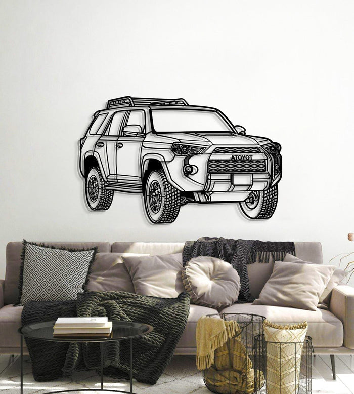 Toyota 4Runner TRD Pro PERSPECTIVE Metal Car Silhouette Wall Art