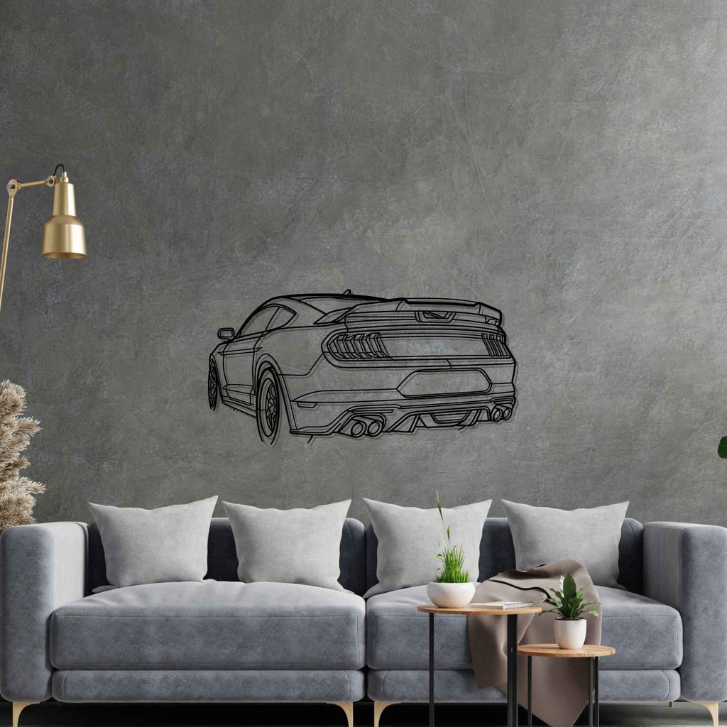 Ford Mustang GT 2020 PERSPECTIVE Silhouette Metal Wall Art