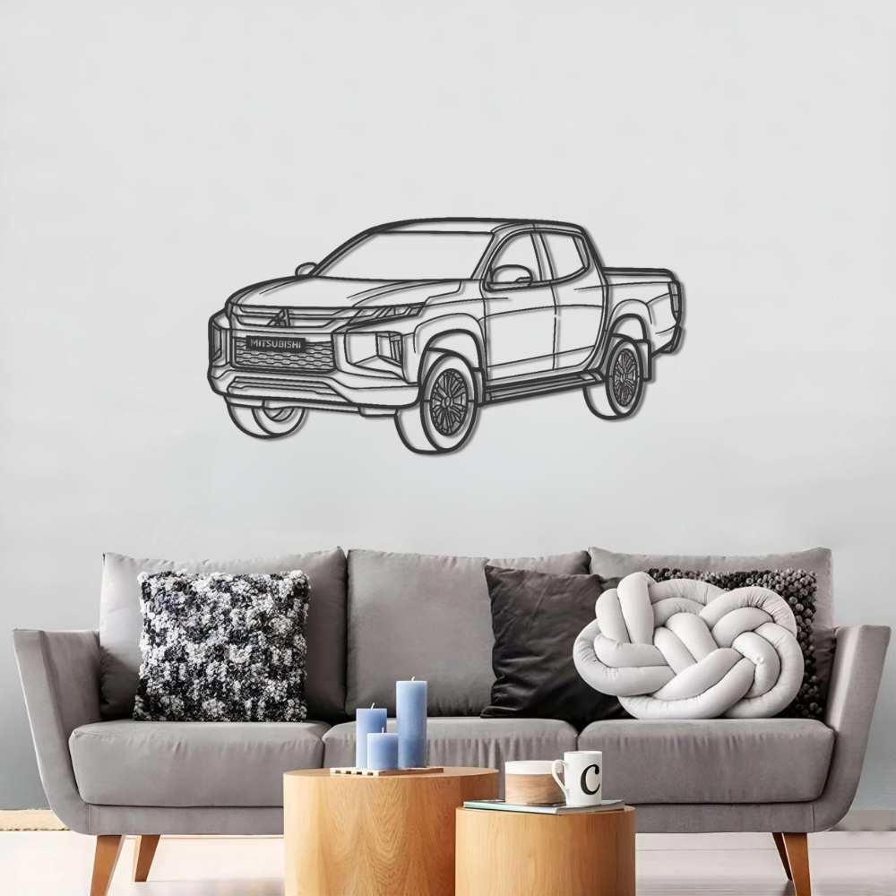 Mitsubishi Sportero 2023 PERSPECTIVE Metal Car Silhouette Wall Art
