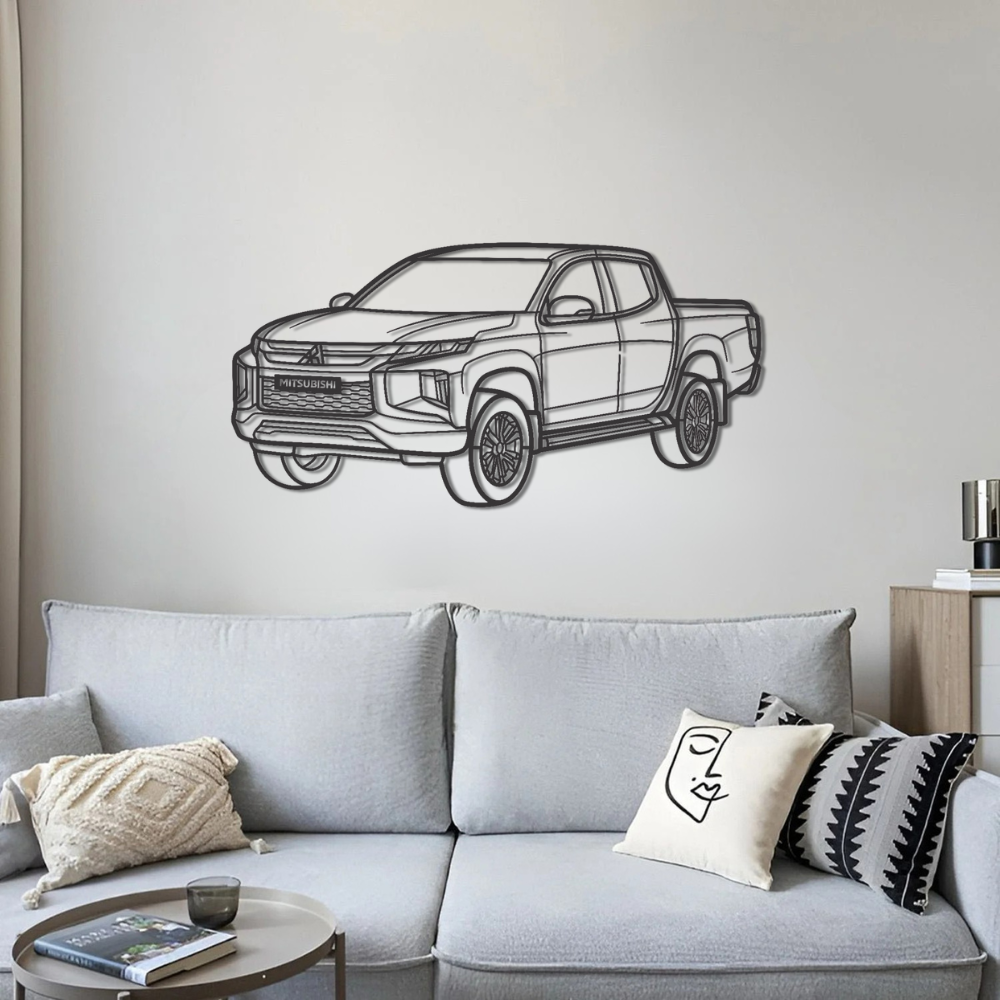 Mitsubishi Sportero 2023 PERSPECTIVE Metal Car Silhouette Wall Art