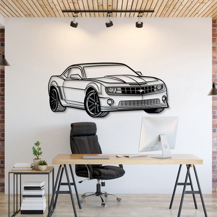 Chevrolet Camaro SS PERSPECTIVE Silhouette Metal Wall Art