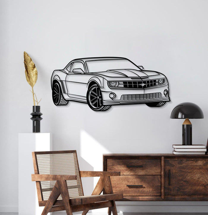 Chevrolet Camaro SS PERSPECTIVE Silhouette Metal Wall Art