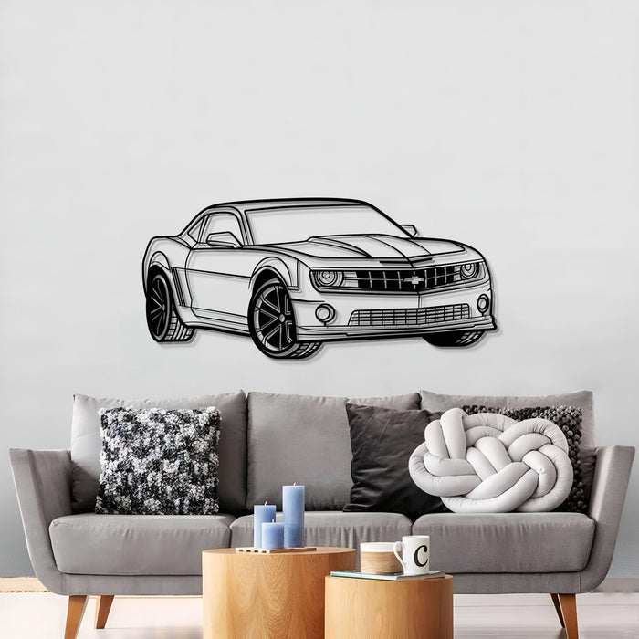 Chevrolet Camaro SS PERSPECTIVE Silhouette Metal Wall Art