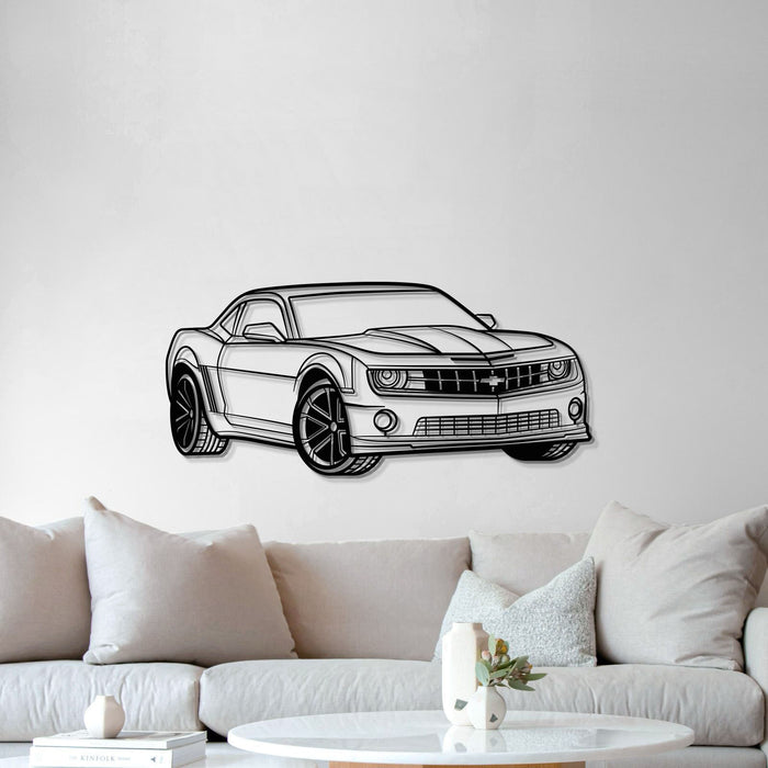 Chevrolet Camaro SS PERSPECTIVE Silhouette Metal Wall Art