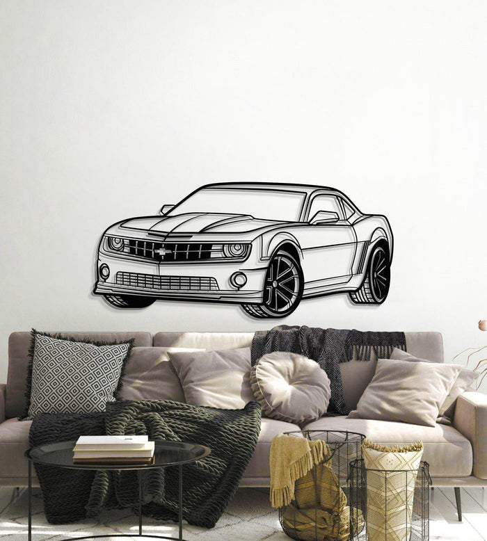 Chevrolet Camaro SS PERSPECTIVE Silhouette Metal Wall Art