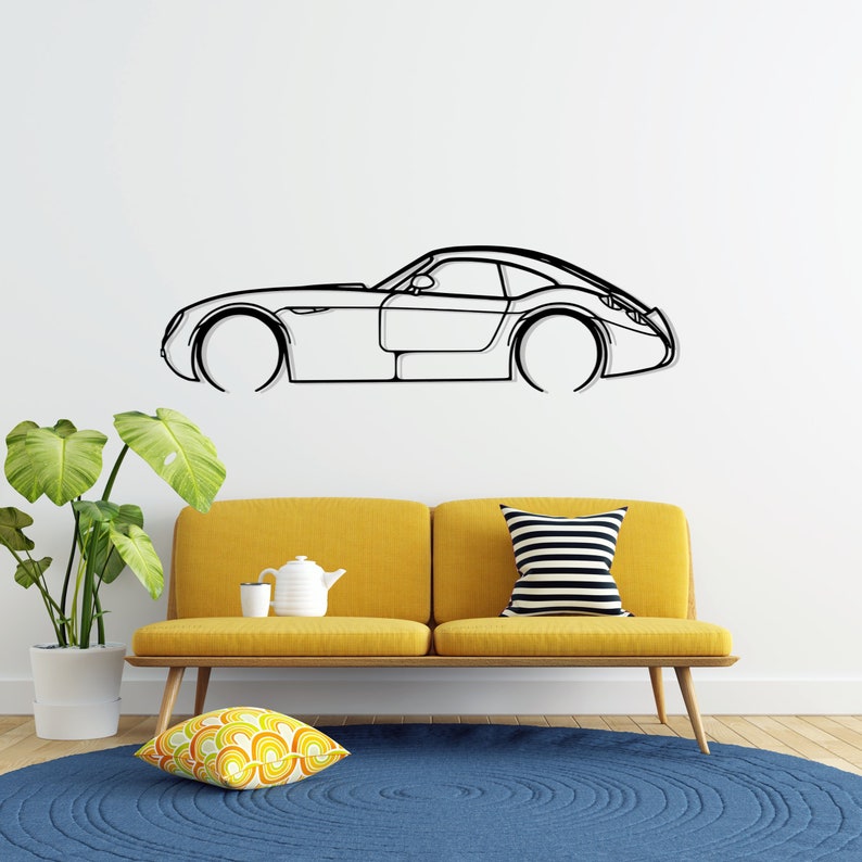 Wiesmann GT MF4 Detailed Metal Car Silhouette Wall Art