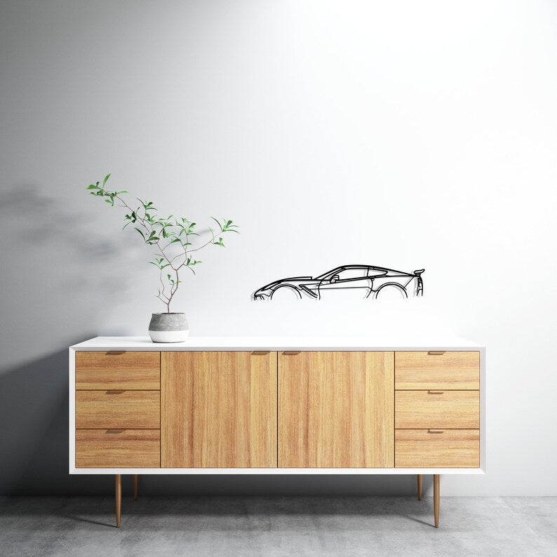 Chevrolet Corvette ZR1 C7 Metal Car Silhouette Wall Art